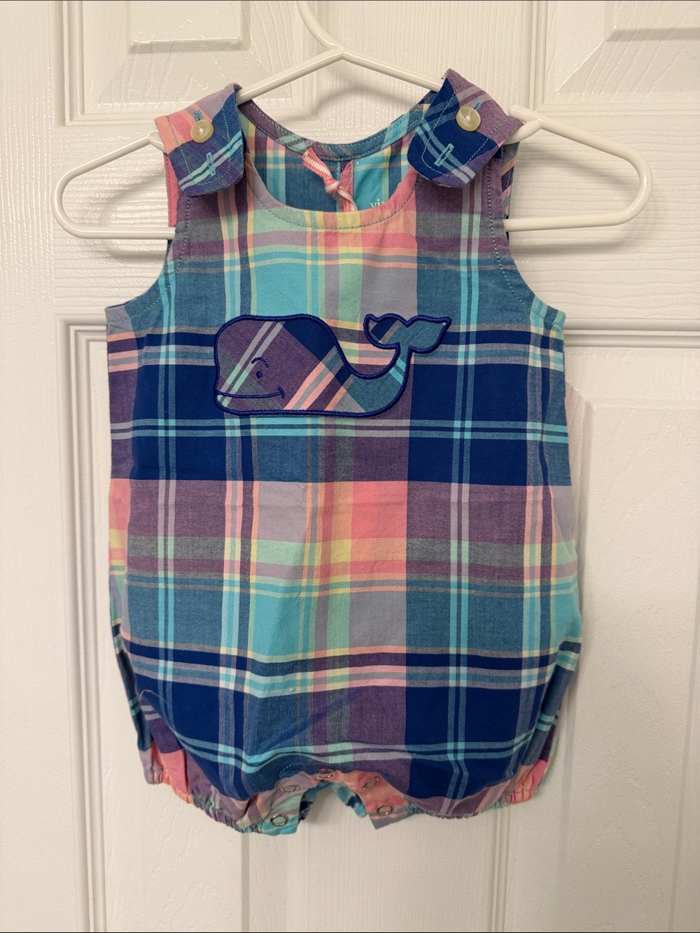 Vineyard Vines Multicolor Plaid Whale Jon Jon